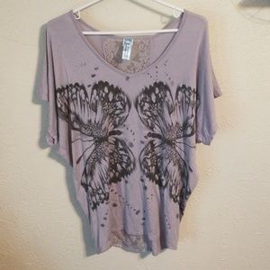Butterfly Lace top by California Blue